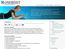 Tablet Screenshot of oneroot.ca
